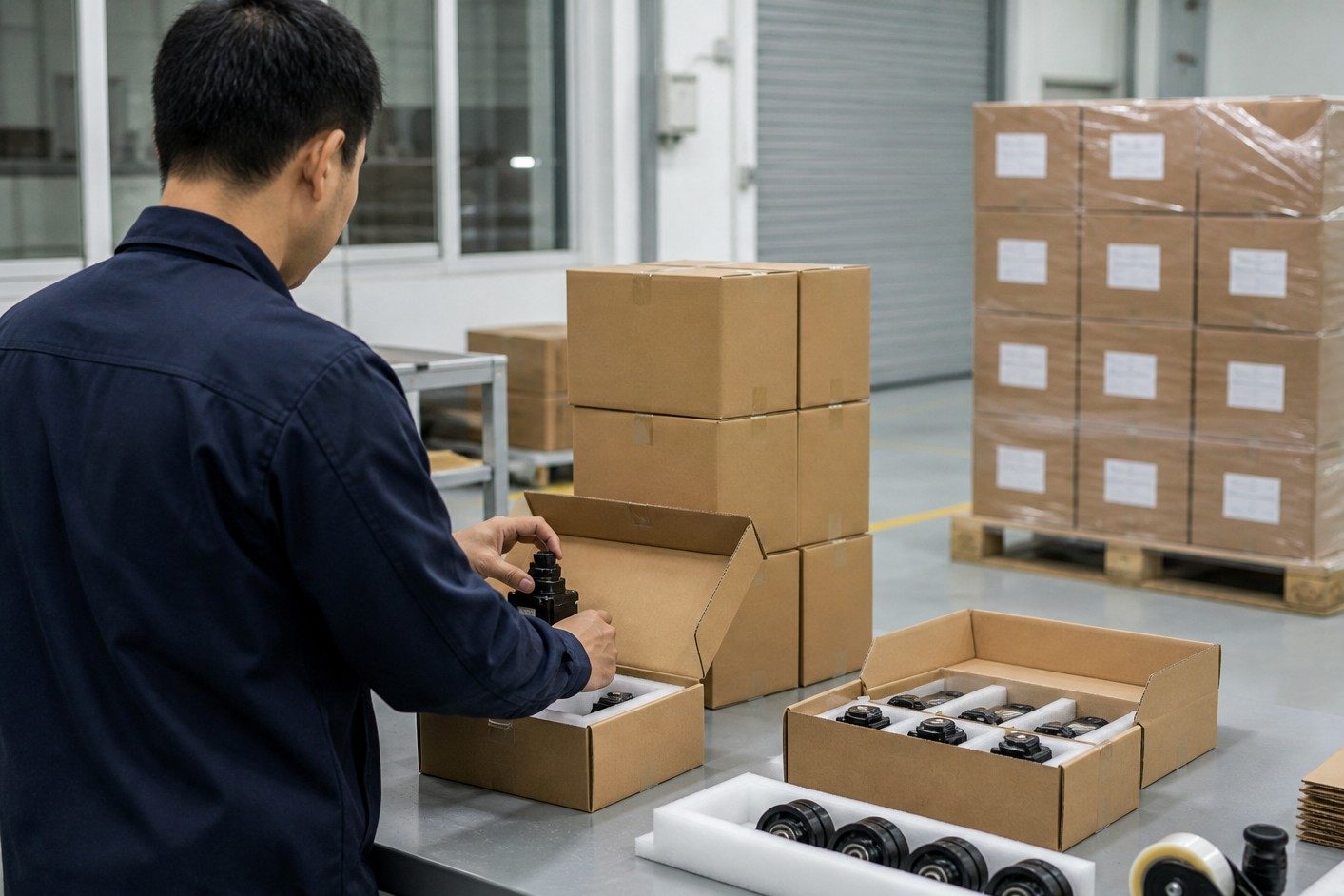 Export packing and dispatch area