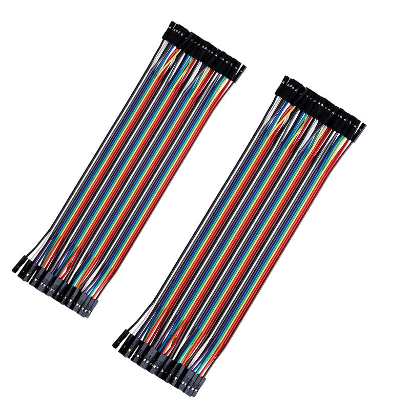 Dupont Jumper Wires 2.54 mm — Female-to-Female, 200 mm (40-pc pack)