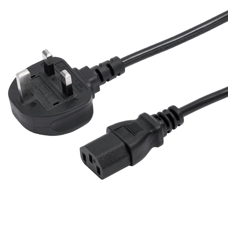 C13 power cord UK BS plug